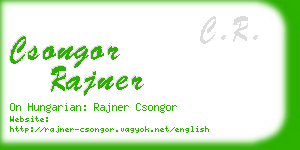 csongor rajner business card